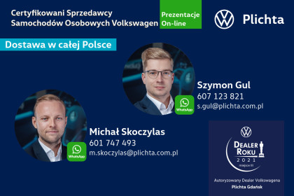 R-Line Plus 2.0 TSI 4MOTION 265 KM DSG OD RĘKI Plichta Gdańsk