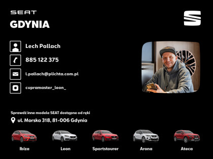 FR 1.5 TSI 150 KM 7 - DSG, Klapa Elektryczna, Kamera, Martwe Pole DEMO