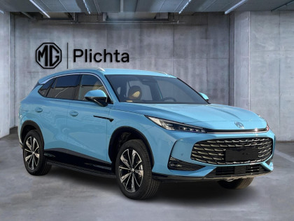 MG EHS Plug-in Hybrid Exclusive - Niebieski Arctic Blue Z Beżowym Wnętrzem