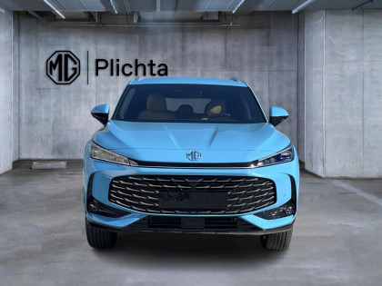MG EHS Plug-in Hybrid Exclusive - Niebieski Arctic Blue Z Beżowym Wnętrzem