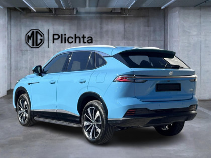 MG EHS Plug-in Hybrid Exclusive - Niebieski Arctic Blue Z Beżowym Wnętrzem