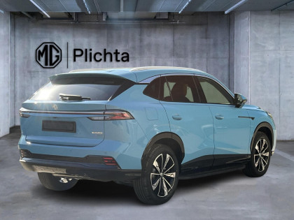 MG EHS Plug-in Hybrid Exclusive - Niebieski Arctic Blue Z Beżowym Wnętrzem