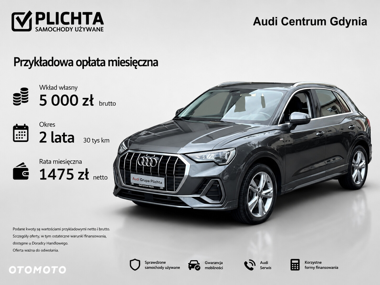 190 KM, Quattro, S-line, Virtual, Side Assist, Daytona Grey